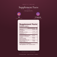 Ashwagandha Plus — Supplement Facts