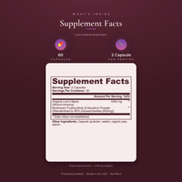 Lion's Mane Mushroom — Supplement Facts