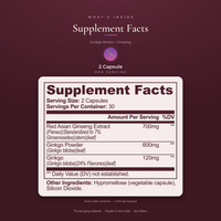 Ginkgo Biloba + Ginseng — Austin Bloome product image 2