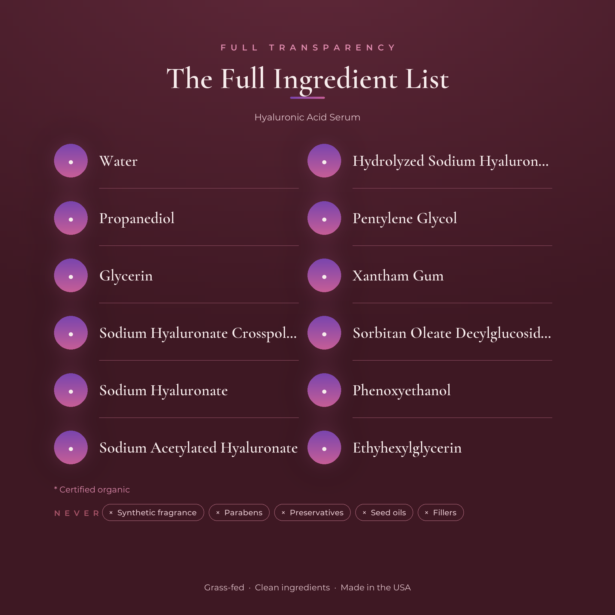 Hyaluronic Acid Serum — Austin Bloome product image 2
