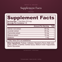 Sleep Strips — Supplement Facts