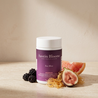 Sea Moss — scene with fig, blackberry, grapefruit and sea moss