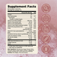 Hair, Skin & Nails Gummies — Supplement Facts