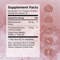 Reishi Calm Drops — Supplement Facts