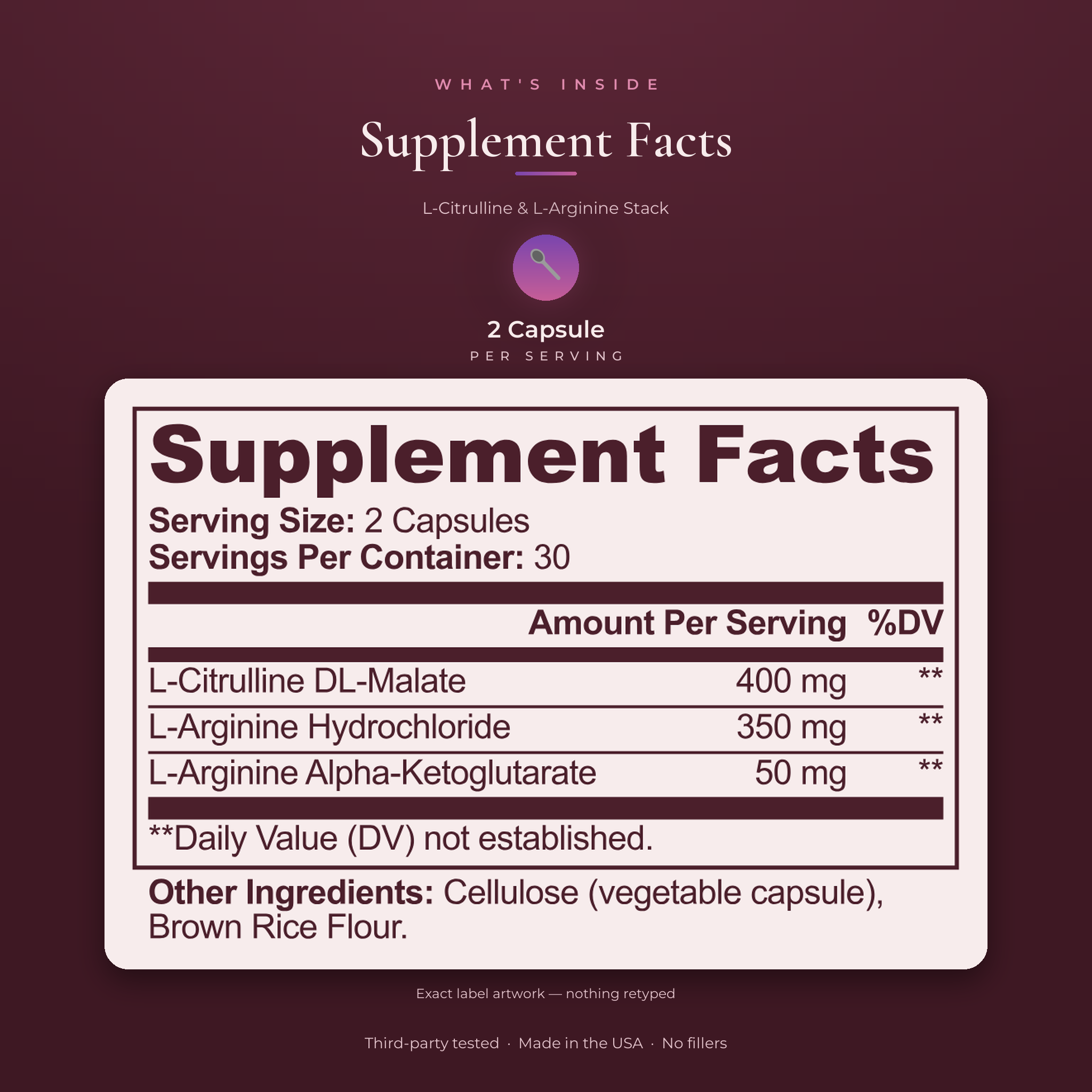 L-Citrulline & L-Arginine Stack — Austin Bloome product image 2